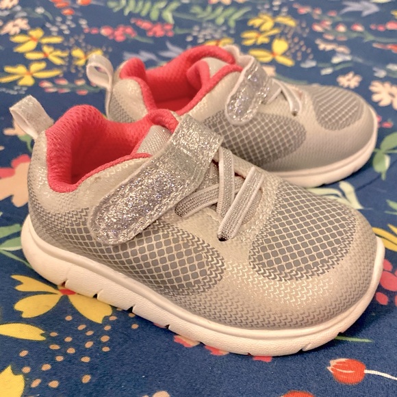 Carter's Other - Carter’s Just One You silver baby sneakers size 4